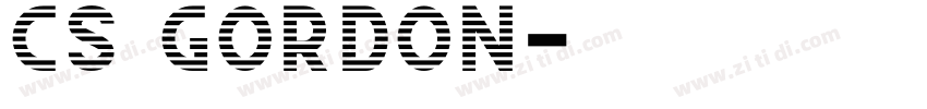 CS GORDON字体转换
